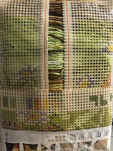 Vervaco Two Rabbits Cross Stitch Cushion Kit, Multi-Colour - Image 2